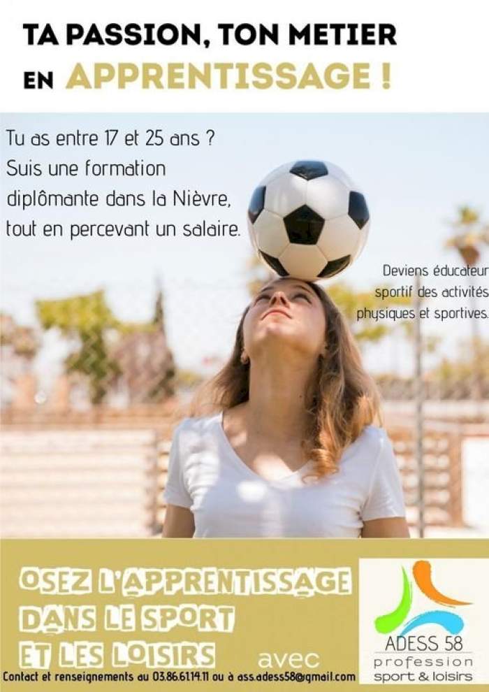 ADESS 58 : Tu es passionné par le sport ? Fais de ta passion ton métier !